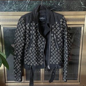 Black Leather Biker Jacket